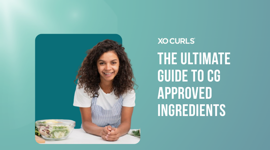 A curly hair Indian girl with ingredients next to her