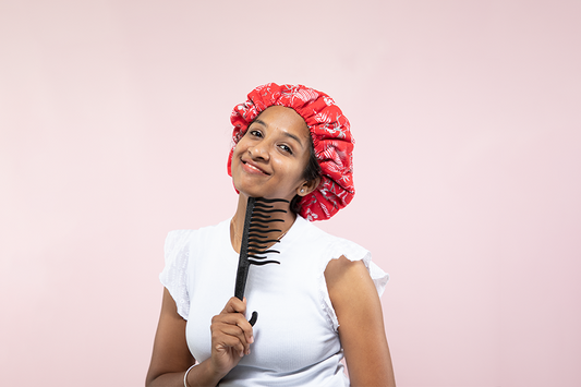 Warming Your Hair Up For Growth - The XO Curls Flax Seed Heat Cap