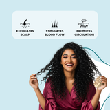 Scalp massaging shampoo brush - Beige