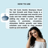 Scalp massaging shampoo brush - Blue