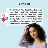 XO Curls Flax Seed Heat Cap