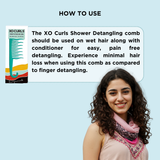 Shower Detangling Comb - Green