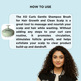 Scalp massaging shampoo brush - Green