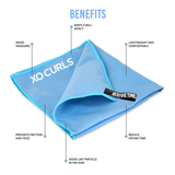 XO Curls Magic Plopping Towel for Curlier Curls - Microfiber Hair Towel