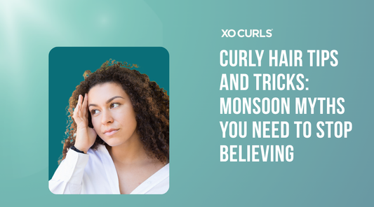 A blog on Curly Hair Tips and Tricks with Monsoon Myths that are broken with a curly hair model. 