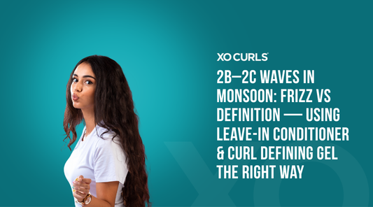 2B–2C Waves in Monsoon with a long hair curly hair model 