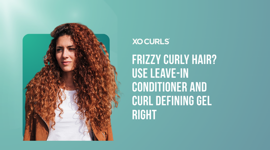 A blog on Frizzy Curly Hair? Use Leave-In Conditioner and Curl Defining Gel Right with a model and loose curly hair