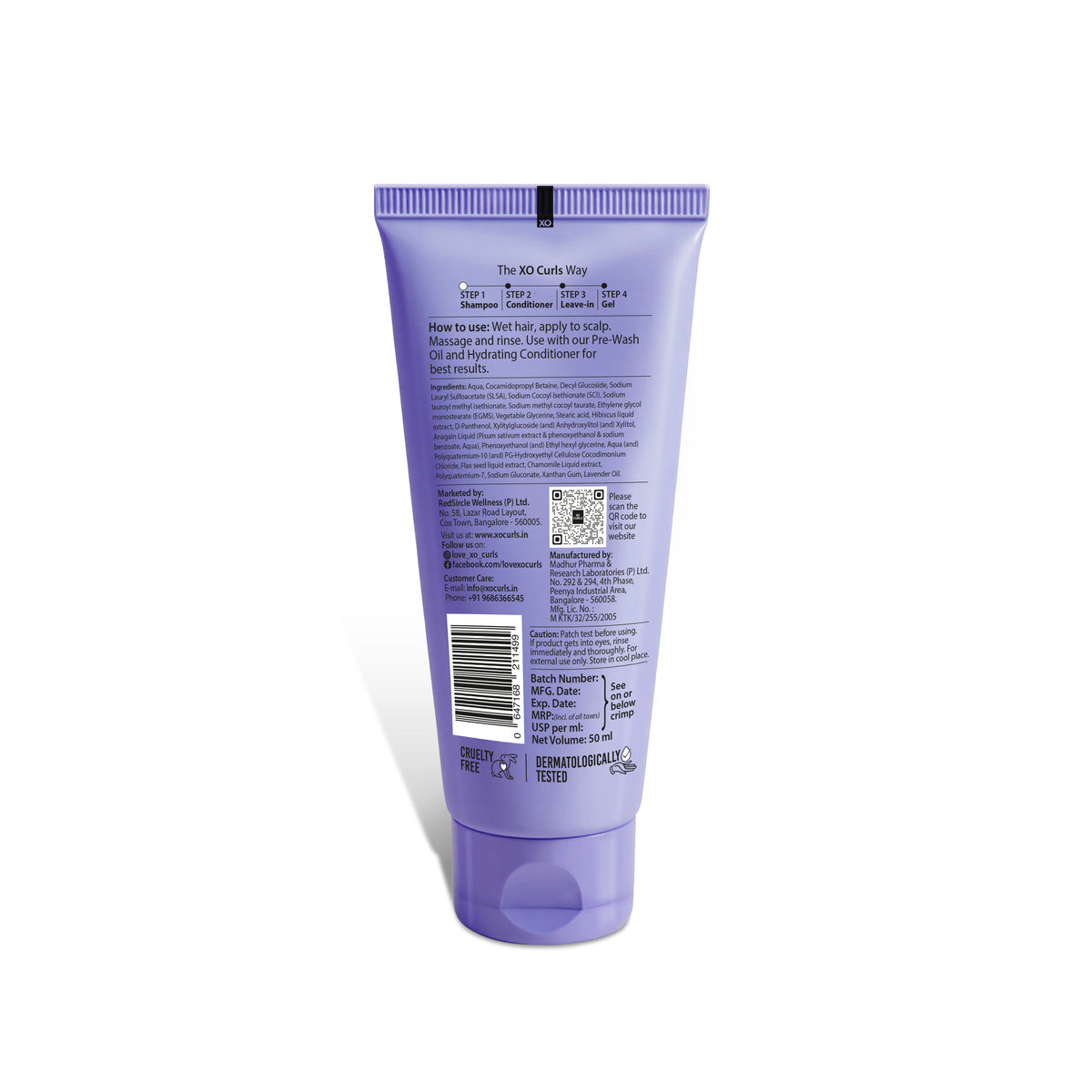 XO Curls Hydrating Shampoo - 50ml