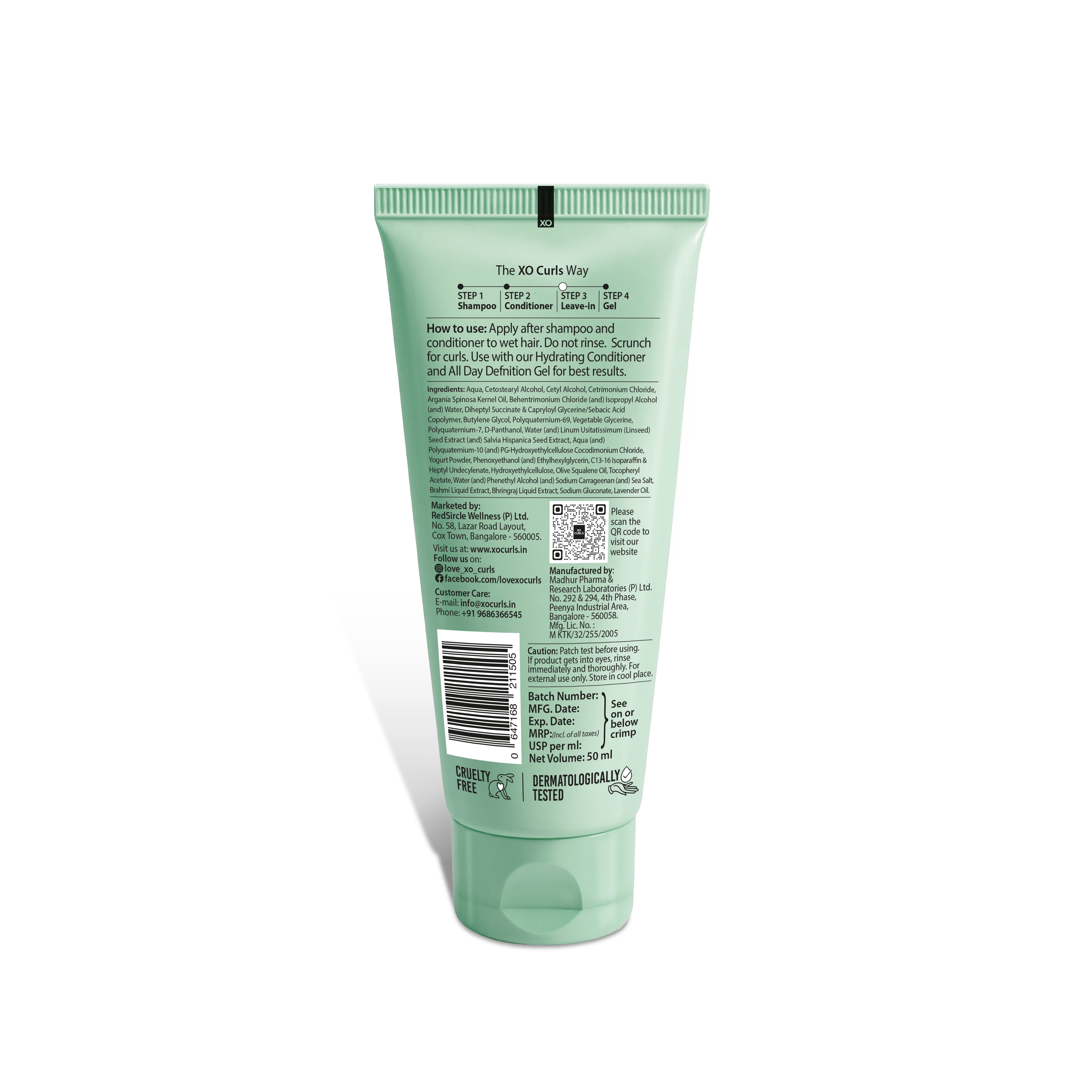 XO Curls Hydrating Leave-in Conditioner - 50ml