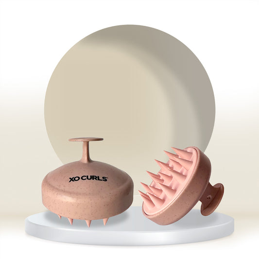 Scalp Massaging Shampoo Brush for Hair Growth and Clean Scalp - Pink.