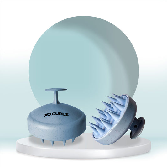 Scalp Massaging Shampoo Brush for Hair Growth and Clean Scalp - Blue