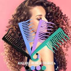 Shower Detangling Comb Green XO Curls