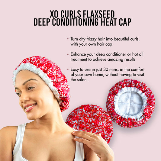 XO Curls Flax Seed Heat Cap
