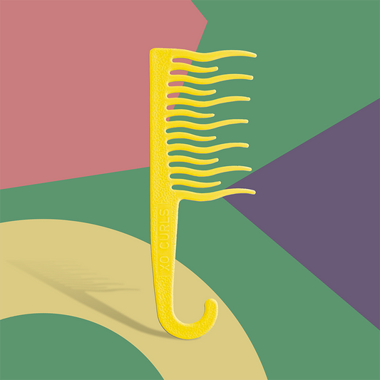 Shower Detangling Comb Yellow